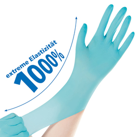 Neopren-Handschuhe NEO STRETCH PRO S türkis • puderfrei 240 mm Produktbild 0 L