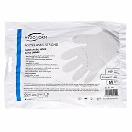 HDPE-Handschuhe POLYCLASSIC STRONG L HDPE transparent | 290 mm Produktbild 1 S