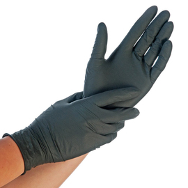 Nitril-Handschuhe M schwarz EXTRA SAFE • puderfrei Produktbild