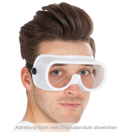 Vollsichtschutzbrille UNIVERSAL Einheitsgröße weiß-transparent Produktbild