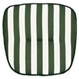 Sitzkissen Dessin 0269 grün-weiß gestreift 430 mm  x 430 mm Produktbild