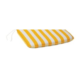 Sitzkissen Dessin 0270 gelb-weiß gestreift 430 mm  x 430 mm Produktbild