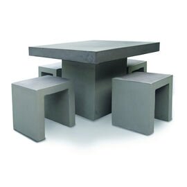 Tischgruppe ROCKALL  • Tisch | 4 Hocker  • grau Produktbild