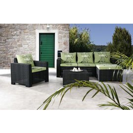 Lounge Gruppe Dessin 1532 KENIA  • Couch | Sessel | Tisch | Hocker  • grün  • graphit Produktbild