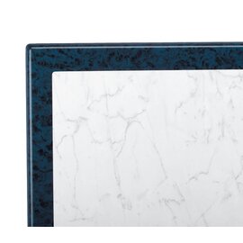 Gastro-Klapptisch BOULEVARD Werzalit Stahl blau | weiß marmoriert rechteckig | 1200 mm x 800 mm H 720 mm Produktbild