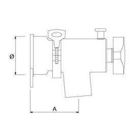 Entleerhahn Kochkessel Ø 59 mm O-Ring dichtend Ausladung 98 mm Edelstahl Produktbild 1 S