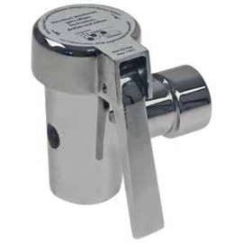 Entleerhahn Kochkessel 1" IG konisch dichtend Ausladung 80 mm Neusilber Produktbild