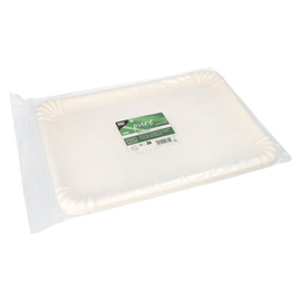 Servierplatte Zuckerrohr weiß rechteckig | 350 mm x 260 mm Produktbild 1 S