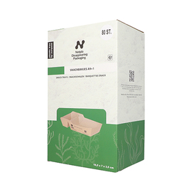 Snacktray NOTPLA | 2 Fächer | 165 mm x 70 mm | Einweg Produktbild 1 S