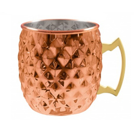 Moscow Mule Becher 550 ml Edelstahl mit Relief Produktbild