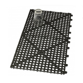Barmatte Mat H Kunststoff schwarz 315 mm x 315 mm H 15 mm Produktbild