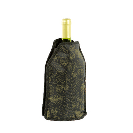 Flaschenkühlmanschette schwarz | gold Produktbild