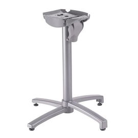 Tischgestell X-ONE hoch silbergrau | passend für Tischplatten 600 mm | 700 mm L 470 mm B 470 mm H 710 mm Produktbild