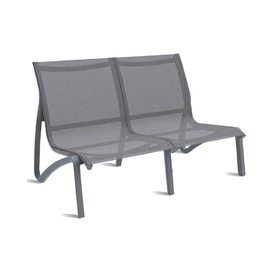 Lounge-Sofa | 2-Sitzer SUNSET • schwarz | grau | Sitzhöhe 380 mm Produktbild 0 L