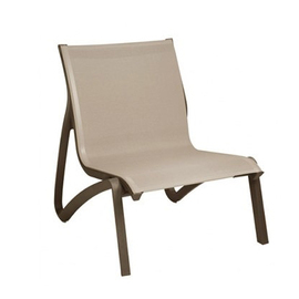 Lounge-Sessel SUNSET • bronze | cognac stapelbar | Sitzhöhe 380 mm Produktbild
