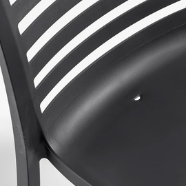 Outdoor-Stuhl SLAT anthrazit | stapelbar Produktbild 2 S