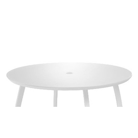 Tischplatte SUNSET rund mit Schirmloch weiß Ø 1200 mm Produktbild