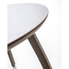 Tischplatte SUNSET rund mit Schirmloch weiß Ø 1200 mm Produktbild 1 S
