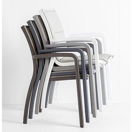 Lounge-Sessel SUNSET CONFORT mit Armlehnen • silber | beige | 610 mm x 830 mm H 890 mm | Sitzhöhe 380 mm Produktbild 1 S
