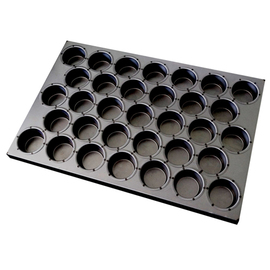 Multiform-Backblech • Muffin Bäckernorm antihaftbeschichtet | 33 Mulden | Muldenmaß Ø 70 x 35 mm L 600 mm B 400 mm Produktbild