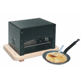 Tisch-Barbecuegrill Holzkohle Warmhaltefach  L 330 mm  x 215 mm  H 218 mm Produktbild 2 S