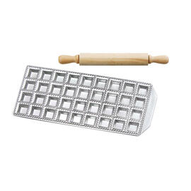 Ravioli-Form Aluminium 36 Mulden  L 320 mm  B 140 mm  H 15 mm Produktbild