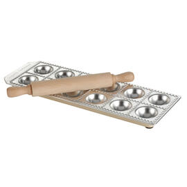 Ravioli-Form Aluminium 12 Mulden  L 335 mm  B 115 mm  H 20 mm Produktbild