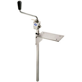 Dosenöffner Tischgerät | Schraubbefestigung Edelstahl H 780 mm | Kopfstück einteilig Produktbild