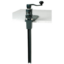 Tischdosenaufschneider Modell DO 2, für Dosen rund, oval oder eckig bis 33/40 cm Höhe, bis 10 kg Gewicht, mit Spitzmesser,hammerschlaglackiert, Tischbefestigung Produktbild