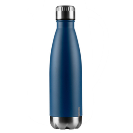 Isolierflasche Enjoy 0,5 ltr Edelstahl blau Edelstahleinsatz Drehverschluss Produktbild