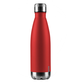 Isolierflasche Enjoy 0,5 ltr Edelstahl rot Edelstahleinsatz Drehverschluss Produktbild