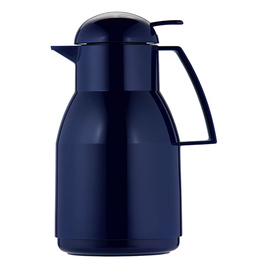 Isolierkanne TOP PUSH 1 ltr dunkelblau glänzend Glaseinsatz Drehverschluss  H 258 mm Produktbild