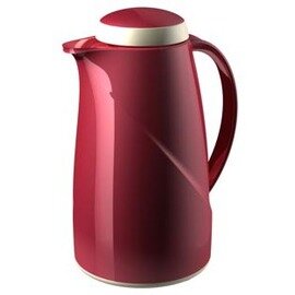 Isolierkanne WAVE maxi 1,5 ltr rot Vakuum-Hartglas Drehverschluss  H 275 mm Produktbild