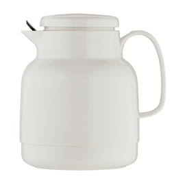 Isolierkanne MONDO 1 ltr weiß glänzend Glaseinsatz Drehverschluss  H 193 mm Produktbild