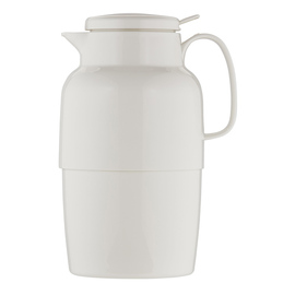 Isolierkanne MONDO PUSH 2 ltr weiß glänzend Glaseinsatz Drehverschluss  H 282 mm Produktbild