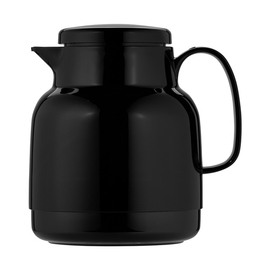 Isolierkanne MONDO 1 ltr schwarz glänzend Glaseinsatz Drehverschluss  H 193 mm Produktbild