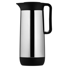 Isolierkanne CONTUR 1 ltr Edelstahl glänzend Vakuum-Hartglas Drehverschluss  H 279 mm Produktbild