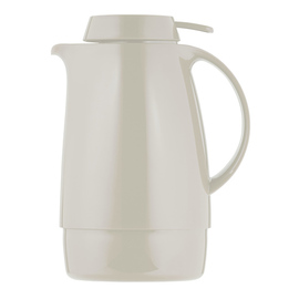 Isolierkanne SERVITHERM 0,6 ltr weiß glänzend Vakuum-Hartglas Drehverschluss  H 202 mm Produktbild