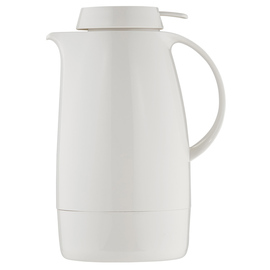 Isolierkanne SERVITHERM 1,3 ltr weiß glänzend Vakuum-Hartglas Drehverschluss  H 268 mm Produktbild