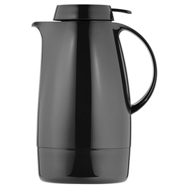 Isolierkanne SERVITHERM 1,3 ltr schwarz glänzend Vakuum-Hartglas Drehverschluss  H 225 mm Produktbild