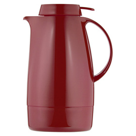 Isolierkanne SERVITHERM 1,3 ltr rot glänzend Vakuum-Hartglas Drehverschluss  H 268 mm Produktbild
