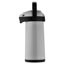 Pumpisolierkanne AIRPOT 1,9 ltr schwarz grau glänzend Vakuum-Hartglas Druckverschluss  H 370 mm Produktbild