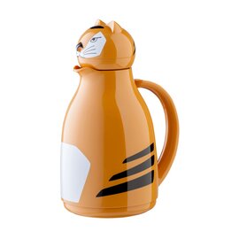 Isolierkanne THERMO-TIGER 1 ltr orange glänzend Glaseinsatz Drehverschluss  H 252 mm Produktbild