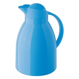 Isolierkanne HAWAII 1 ltr blau glänzend Glaseinsatz Drehverschluss  H 240 mm Produktbild