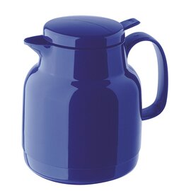 Isolierkanne MONDO PUSH 1 ltr dunkelblau glänzend Glaseinsatz Drehverschluss  H 193 mm Produktbild