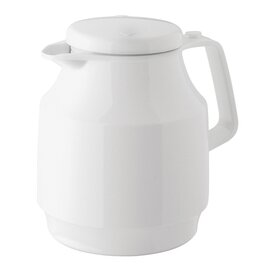 Isolierkanne TEA BOY 1 ltr weiß glänzend Glaseinsatz Drehverschluss  H 195 mm Produktbild
