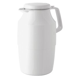 Isolierkanne TEA BOY 2 ltr weiß glänzend Glaseinsatz Drehverschluss  H 282 mm Produktbild