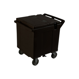 Icecaddy thermoisoliert 58 ltr schwarz 4 Rollen Kunststoff | 711 mm x 565 mm H 730 mm Produktbild