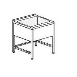 Ausgussbecken 1 Becken | 500 x 400 x 250 mm L 800 mm B 600 mm Produktbild