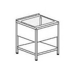 Ausgussbecken 1 Becken | 400 x 400 x 200 mm mit Grundboden L 500 mm B 500 mm Produktbild
